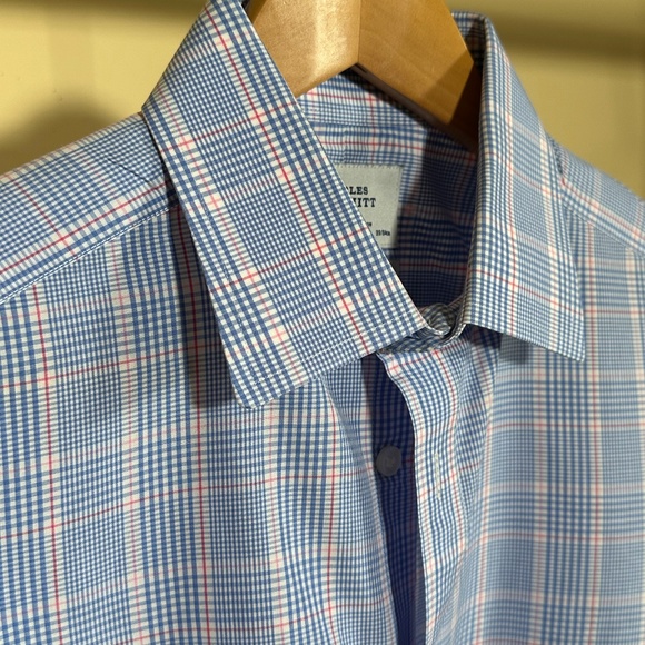 Charles Tyrwhitt Other - Charles Tyrwhitt Slim Fit French Cuff Checked Shirt